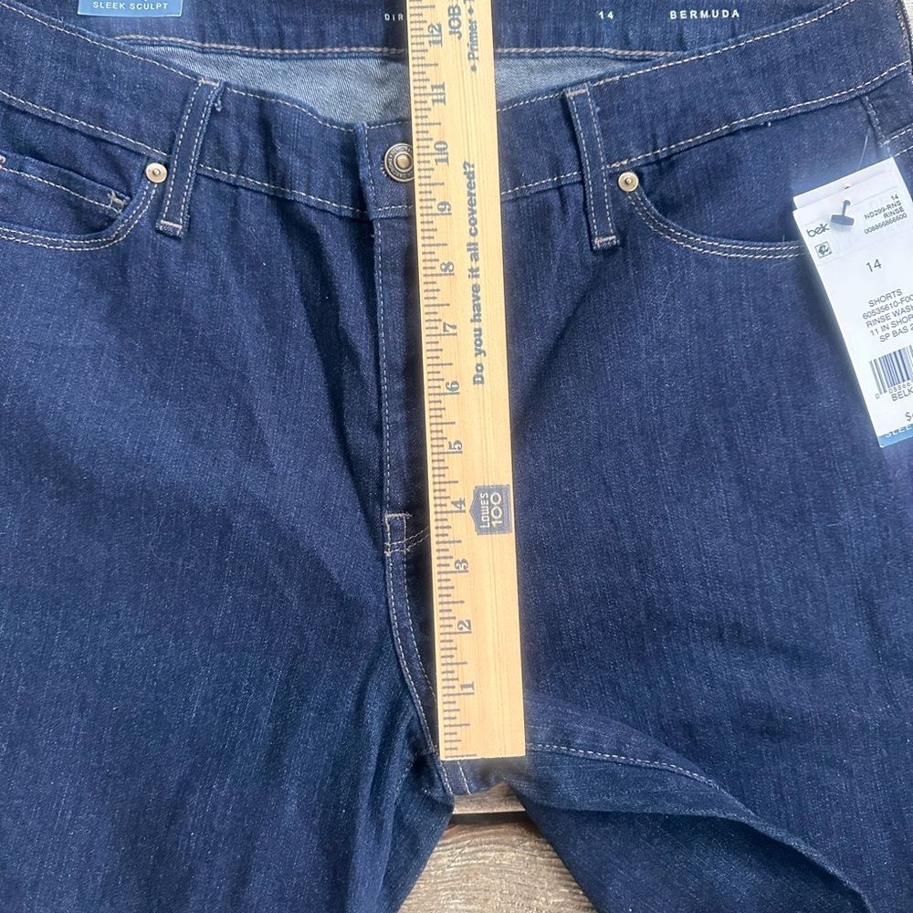 New Directions Burmuda Blue Jean Shorts - Picture 7 of 11